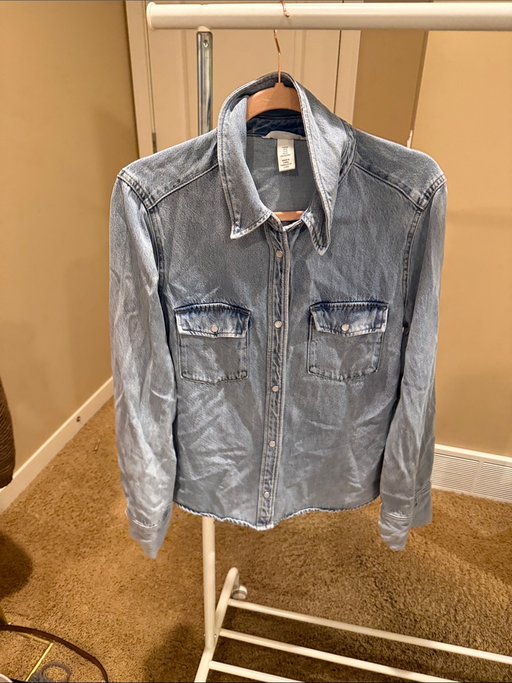 H&M Dark Blue Denim Jacket - Navy